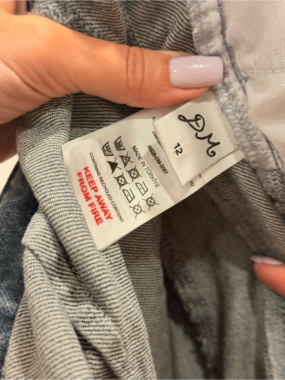 Damson Madder Neve Embroidered High-Rise Straight-Leg Jeans Size 12 - Picture 10 of 16